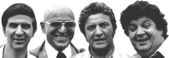 The Savalas Bros. (l-r): Teddy, Telly, Gus, and George